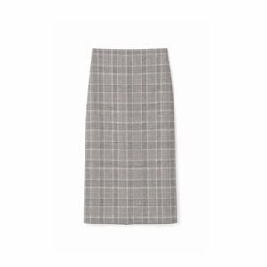 z a r a • checkered pencil skirt